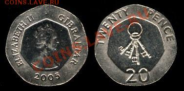 ИСТОРИЯ ГИБРАЛТАРА сет: 3 монеты 2005 до 27.04 в 22:00 мск - Gib20p05