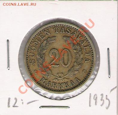 20 марок 1935 года Финляндии до 19.07.12 в 22-00 по мск - 20 марок 1935
