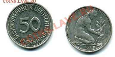 Германия 50 пфеннигов 1989 - 50