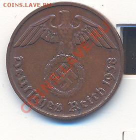 2 пфенига 1938г. D_______________22.10 - 2пф1