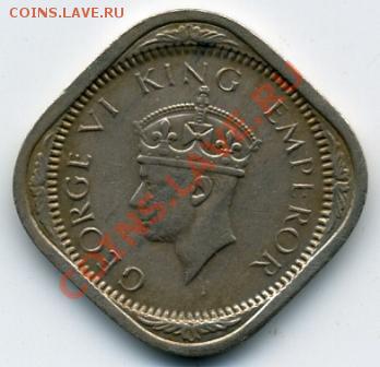 Продам простые иностранные монеты.МНОГО! - 2 анны 1941().JPEG