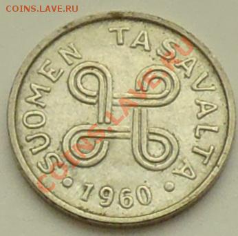 ФИНЛЯНДИЯ - 1 марка 1960 - до 17 января - 812