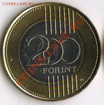 200 форинтов Венгрия 2009 UNC из ролла би-металл до 22.01 - 200for_1