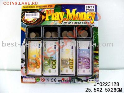 Рекламки в виде купюр, банкнот, ассигнаций и т.п. - Currency_Euro_Dollar_play_money_toys