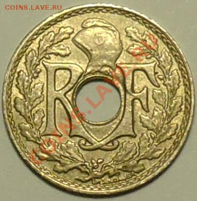 ФРАНЦИЯ - 5 сантимов 1924 - до 15 апреля - 760