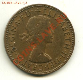 2 пенни Великобритания  до 25.06.2013 22-00мск - ПОЛПЕННИ 1965..........................