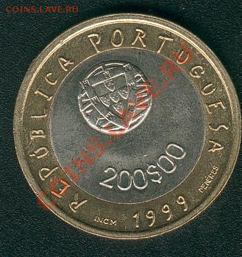 Португалия. 200 эскудос. Биметалл. Птица - BP42