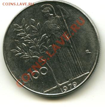100 лир Италия  Год: 1979 до 10.10.2013 22-00мск - ит100..........