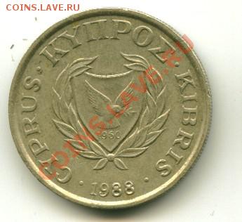 10 центов Кипр  Год: 1988 до  11.10.2013 22-00мск - кипр10...................