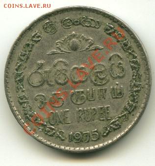 1 рупия Шри Ланка  Год:1975 до 11.10.2013 22-00мск - шри