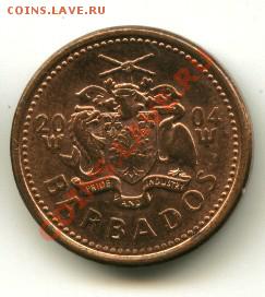 1 цент Барбадос unc  Год: 2004 до 12.10.2013 22-00мск - 24................
