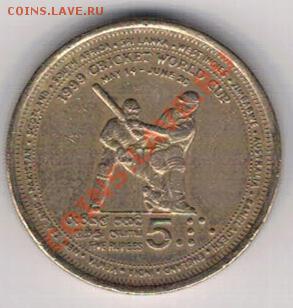 Шри-Ланка 5 рупий 1999 Крикет до 28.10.13 в 22.00мск (6883) - 4-шри5а