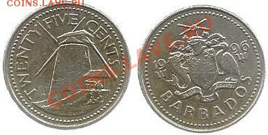Барбадос, 25 центов 1996г. до 21.00 мск 14.12.2013г - Барбадос