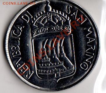САН МАРИНО 100 лир 1973 UNC до 25.12.13 22-00 МСК - 1973 100 лир