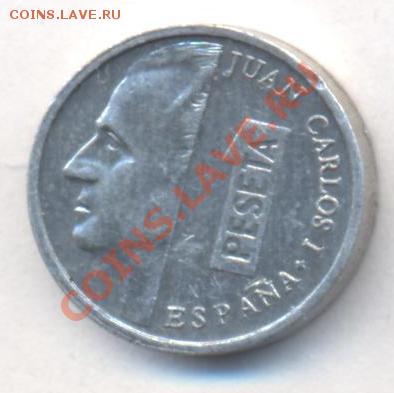 Испания 1 песета 1990 г.  До 3.01.14 г. 22-00 МСК . - Испания 1 п 1990 1