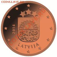 2014 год .Введение в Латвии евромонет. - 5cent_LVbig