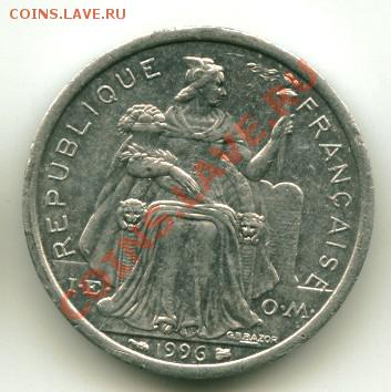 2 франка Новая Каледония  Год:1996 до 15.01.2014.23-00мск - калед...............