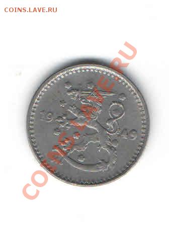 ФИНЛЯНДИЯ 1 МАРКА 1949 ДО 24.01 - 1117