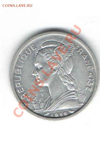 СОМАЛИ 2 ФРАНКА 1959 ДО 31.01 - 11146