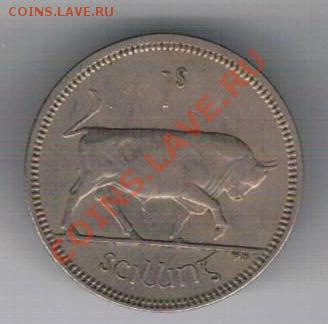 ИРЛАНДИЯ ШИЛЛИНГ 1963 БЫК ДО 30.01.14 В 22.00МСК (7860) - 4-ирл-шил1