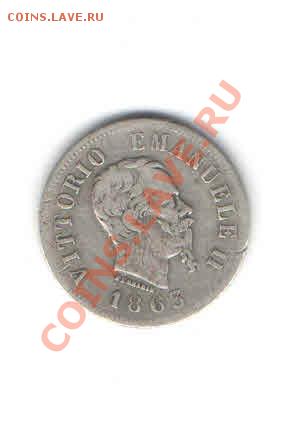 ИТАЛИЯ 50 ЧЕНТЕЗИМО 1863 ДО 9.02 - 1115