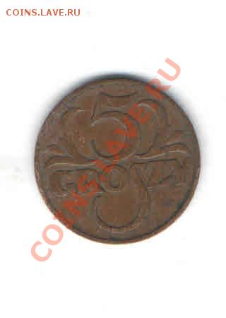 ПОЛЬША 5 ГРОШЕЙ 1936 ДО 9.02 - 1121