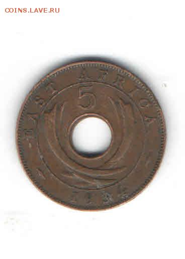 ВОСТОЧНАЯ АФРИКА 5 ЦЕНТОВ 1934 ДО 5.03 - 22230