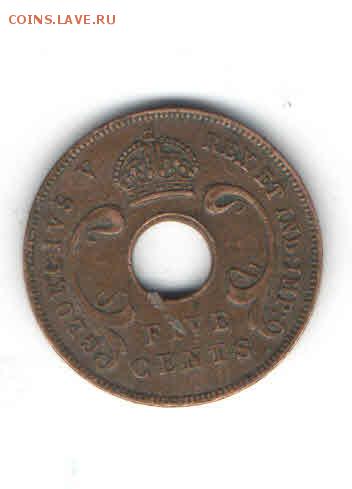 ВОСТОЧНАЯ АФРИКА 5 ЦЕНТОВ 1934 ДО 5.03 - 22231