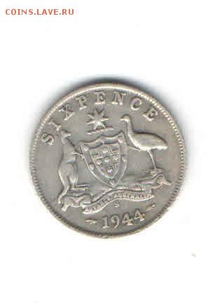 ВЕЛИКОБРИТАНИЯ 6 ПЕНСОВ 1944 ДО 10.03 - 2221