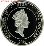Оцените : Лошадь 2014 г.  1 доллар.  Острова Ниуэ - 2