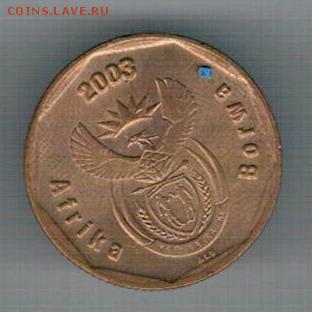 ЮАР 50 центов 2003 Крикетист до 07.04 в 22.00мск (8321) - 4-юар