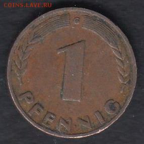 Германия 1 пфенниг 1949 до 03.04.2014 22-00 - Германия 1 пфенниг 1949 а