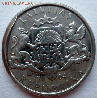 Определение брака - 1 lats 2004 года  -Гриб- чекан вне гуртового кольца. Фото 5.JPG