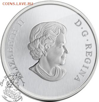 25 центов,10 и 20 Долларов 2013 г Канада - Canada_25_cent_American_Robin_coin_2013_b_logo__23638.1362894148.1280.1280