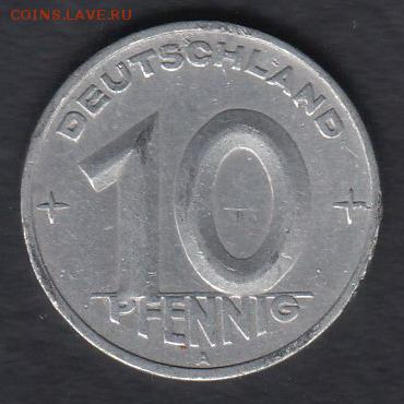 Германия 10 пфеннигов 1950 до 26.04.2014 22-00 - Германия 10 пфеннигов 1950 а