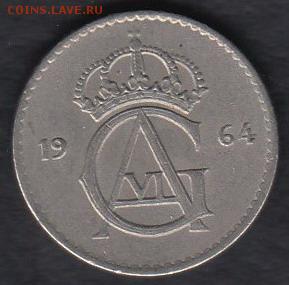 Швеция 25 эре 1964 до 26.04.2014 22-00 - Швеция 25 эре 1964 р