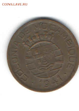ПОРТУГАЛЬСКИЙ МОЗАМБИК 20 СЕНТАВО 1941 ДО 7.05 - 2225