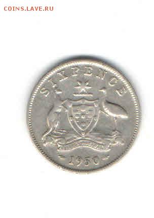 АВСТРАЛИЯ 6 ПЕНСОВ 1950 ДО 7.05 - 339