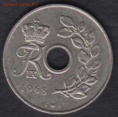 Дания 25 эре 1968 до 05.05.2014 22-00 - Дания 25 эре 1968 р
