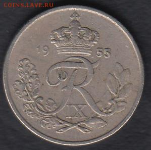 Дания 10 эре 1955 до 05.05.2014 22-00 - Дания 10 эре 1955 р