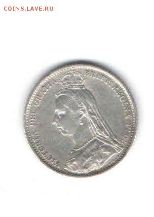 ВЕЛИКОБРИТАНИЯ 6 ПЕНСОВ 1889 ДО 12.05 - 113
