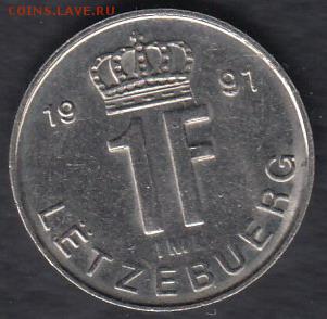 Люксембург 1 франк 1991 до 13.05.2014 22-00 - Люксембург 1 франк 1991 а