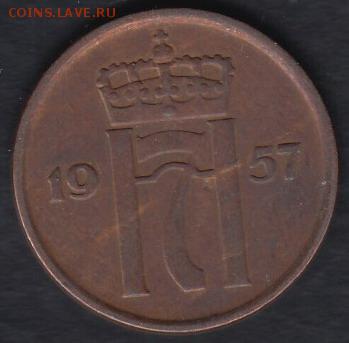 Норвегия 2 эре 1957 до 14.05.2014 22-00 - Норвегия 2 эре 1957 р