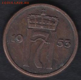 Норвегия 1 эре 1953 до 14.05.2014 22-00 - Норвегия 1 эре 1953 р