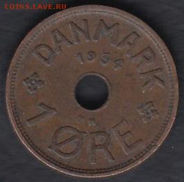 Дания 1 эре 1934 до 14.05.2014 22-00 - Дания 1 эре 1934 а