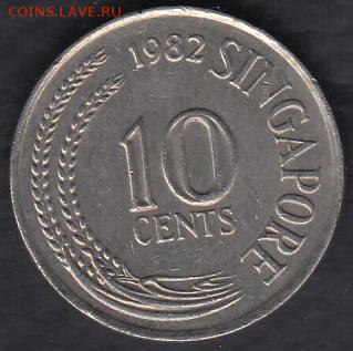 Сингапур 10 центов 1982 до 17.05.2014 22-00 - Сингапур 10 центов 1982 а