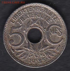 Франция 5 сантимов 1935 до 07.06.2014 22-00 - Франция 5 сантимов 1935 а