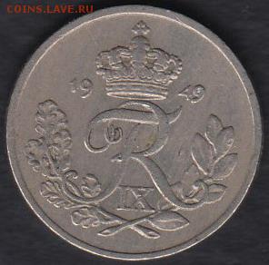 Дания 10 эре 1949 до 04.07.2014 22-00 - Дания 10 эре 1949 р