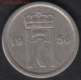 Норвегия 25 эре 1956 до 04.07.2014 22-00 - Норвегия 25 эре 1956 р