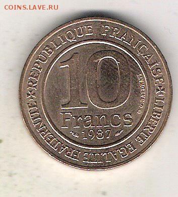 Франция 10 франков 1987 до 10.07 в 22.00 по МСК - Франция 10 франков 1987 1